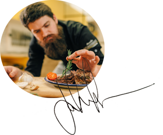 le chef signe ses plats